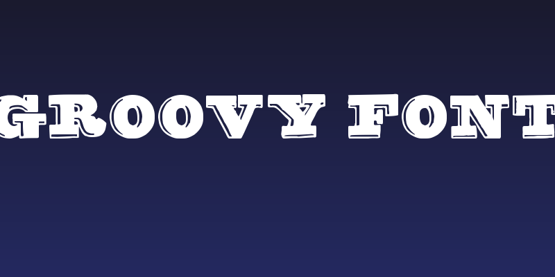 groovy font Social Header