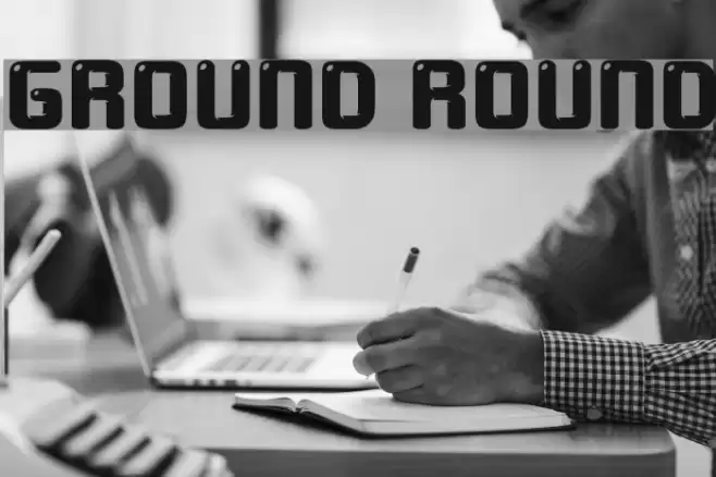 ground round Font examples