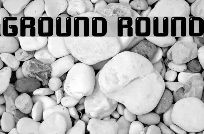 ground round Font examples