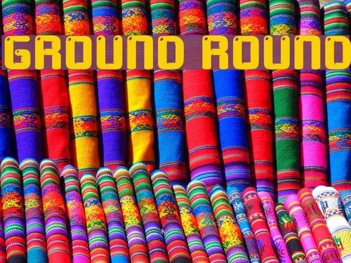 ground round Font examples