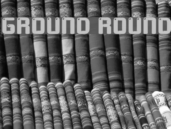 ground round Font examples