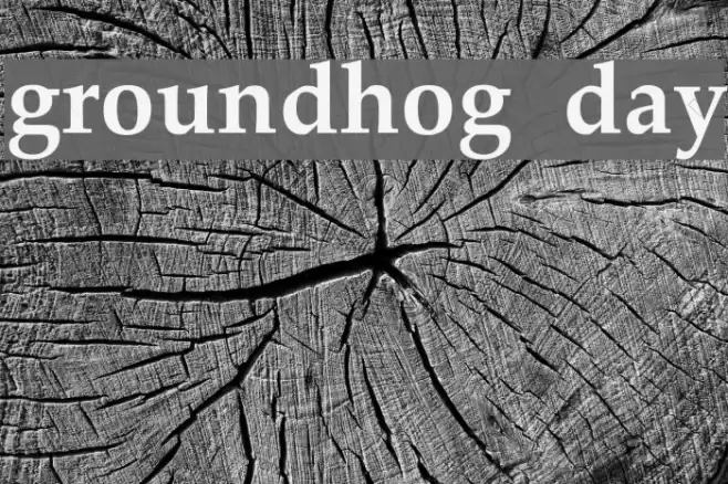 groundhog day Font examples