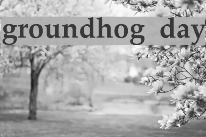 groundhog day Font examples