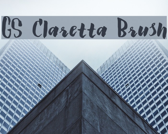 GS Claretta Brush Font examples