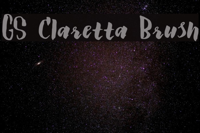 GS Claretta Brush Font examples