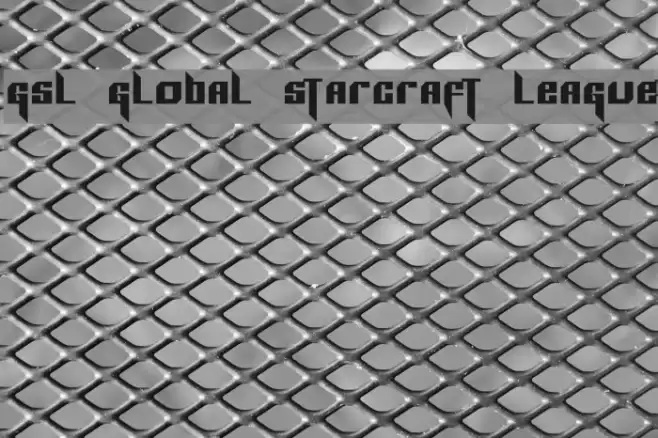 GSL [Global StarCraft League] Font examples