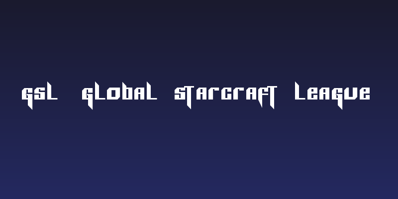 GSL [Global StarCraft League] Social Header