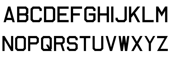 GSTAero Font LOWERCASE