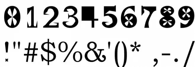 Gscript Font OTHER CHARS