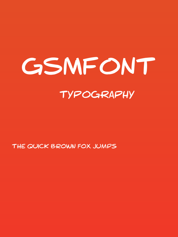 gsmfont Poster