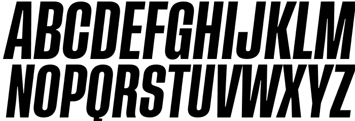 GT Proelium Italic Font LOWERCASE