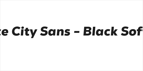 GT Vice City Sans - Black Soft Italic Logo