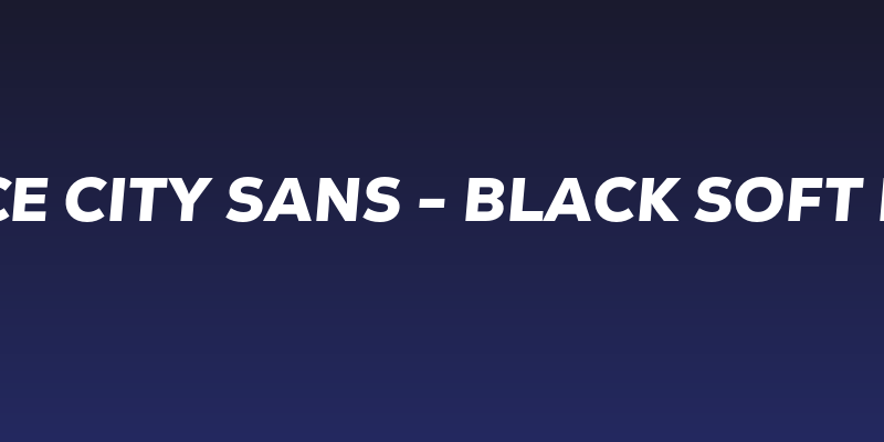 GT Vice City Sans - Black Soft Italic Social Header