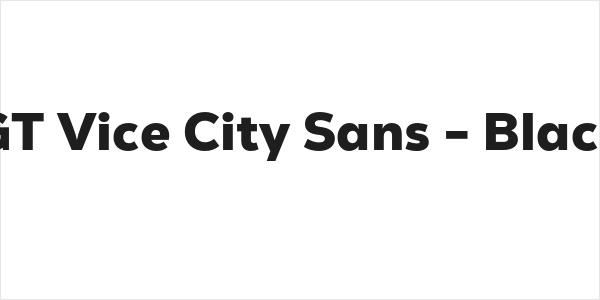 GT Vice City Sans - Black Logo