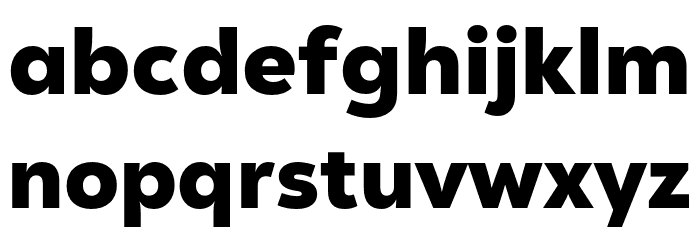 GT Vice City Sans - Black Font LOWERCASE