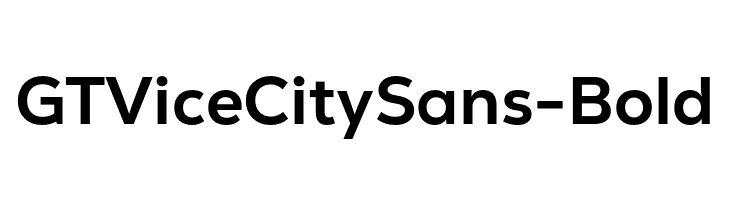 GT Vice City Sans - Bold  Descarca Fonturi Gratis