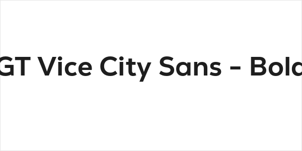 GT Vice City Sans - Bold Logo