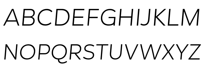 GT Vice City Sans - Light Soft Italic Font UPPERCASE