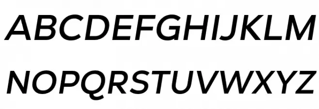 GT Vice City Sans - Medium Italic 字体 大写