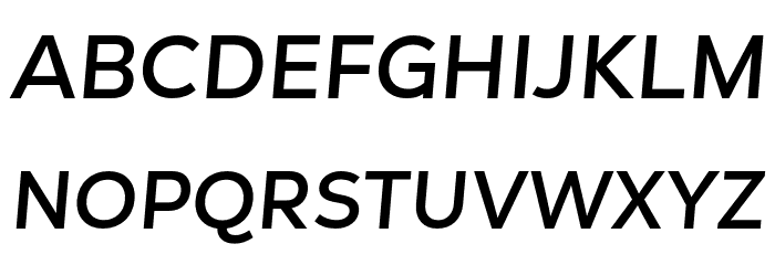 GT Vice City Sans - Medium Soft Italic Font UPPERCASE