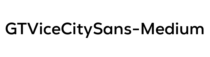 GT Vice City Sans - Medium Polices