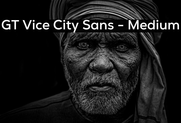 GT Vice City Sans - Medium Example 1