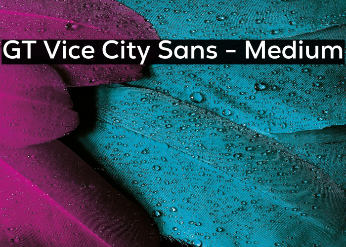 GT Vice City Sans - Medium Example 2