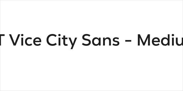 GT Vice City Sans - Medium Logo