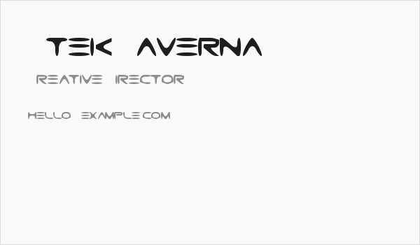 Gtek Caverna Business Card