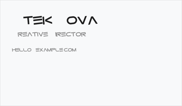 Gtek Nova Business Card