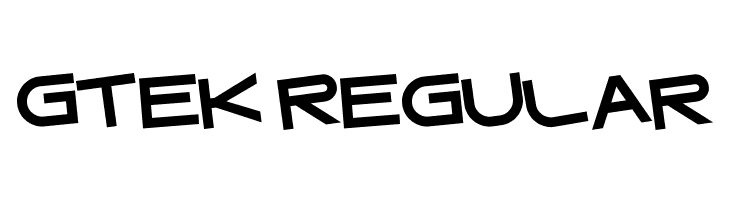 Gtek Regular  Frei Schriftart Herunterladen