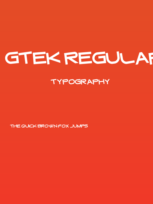 Gtek Regular Poster