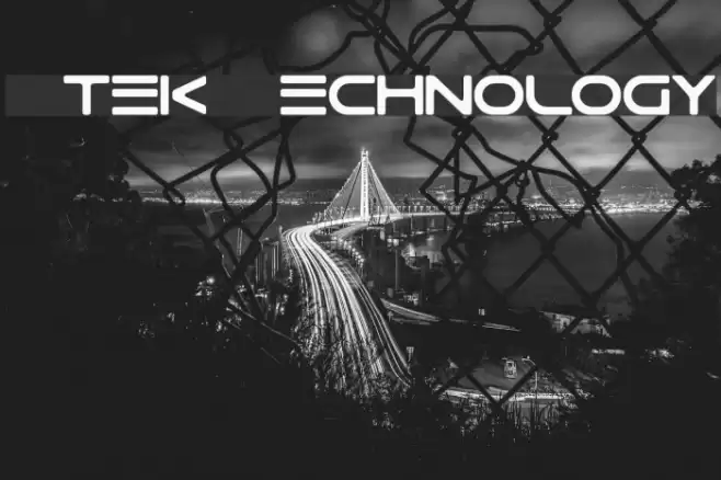 Gtek Technology Font examples