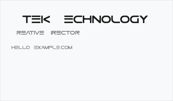 Gtek Technology Business Card