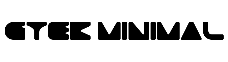 Gtek minimal Font