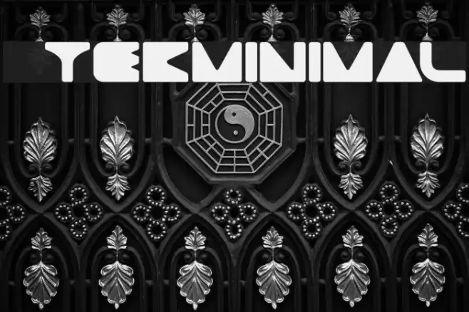 Gtekminimal Font examples