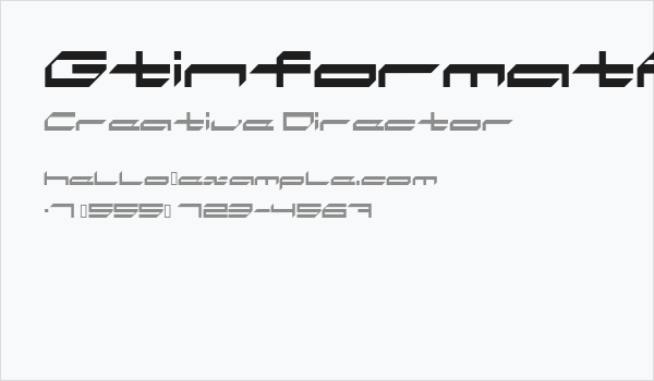 GtinformatAL Business Card