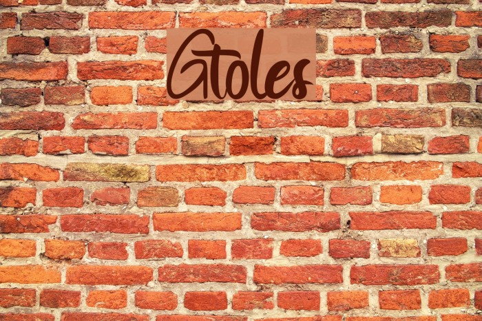 Gtoles Font examples
