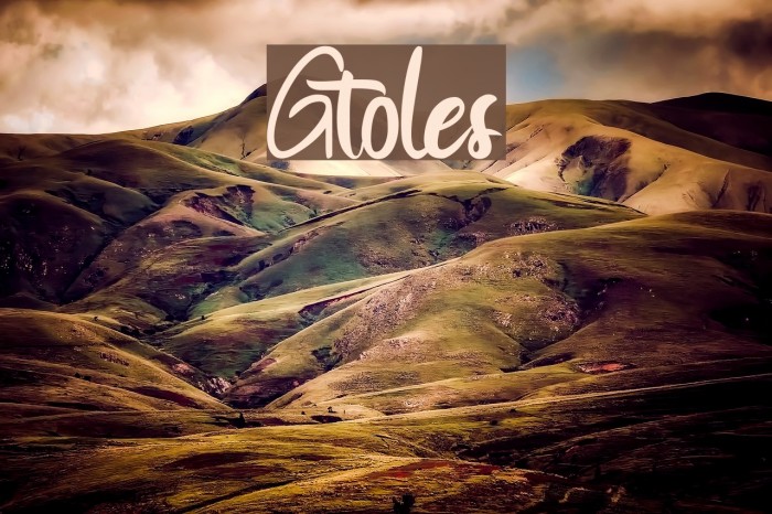 Gtoles Font examples