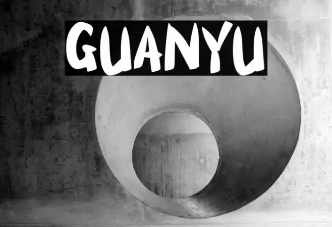 GUANYU Font examples