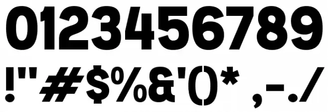 GUARANTEE Font OTHER CHARS