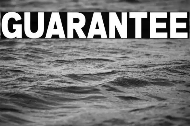 GUARANTEE Font examples