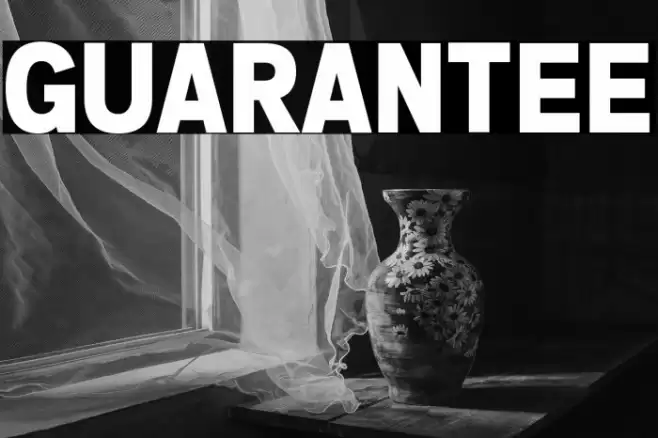 GUARANTEE Font examples