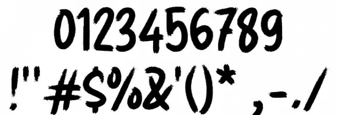 GUERRA Font OTHER CHARS