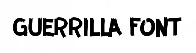 GUERRILLA FONT  免费字体下载
