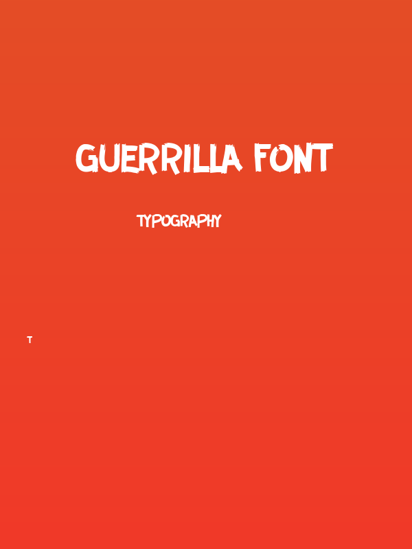 GUERRILLA FONT Poster
