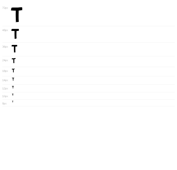 GUERRILLA FONT Waterfall