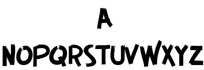 GUERRILLA FONT Font LOWERCASE