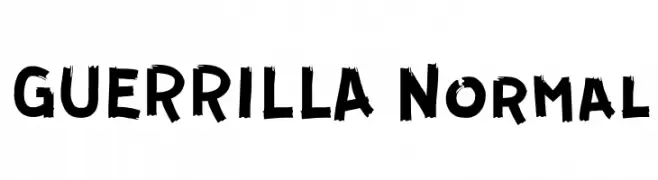 GUERRILLA Normal  font caratteri gratis