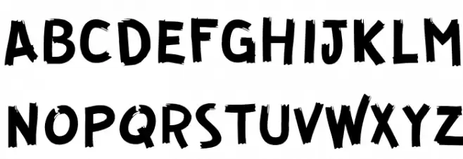 GUERRILLA Normal Schriftart Groß